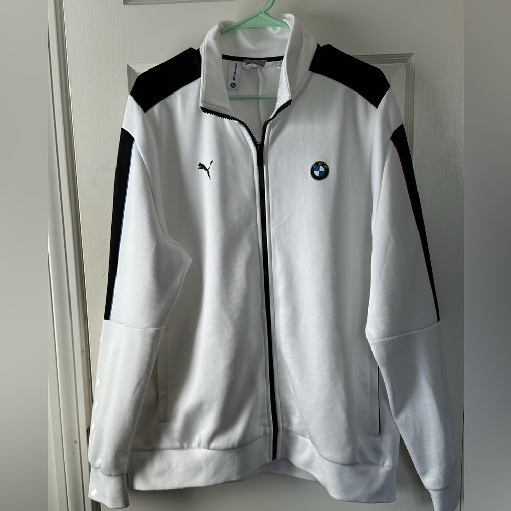 Puma BMW Motorsport White and Black Men's Jacket